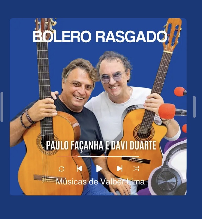 Capa do álbum Bolero Rasgado de Paulo Façanha