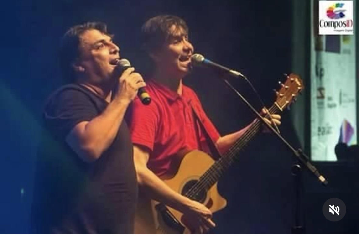 Paulo Façanha e Lô Borges no projeto Duetos em 2016